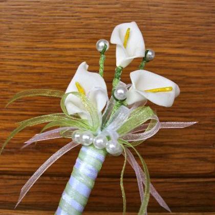 Wedding Pen Flower "white..