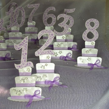 Numbers For Tables, Wedding Table Numbers, Purple Numbers For Tables, Cake Table Cards, Numbered Wedding Table Cards, Handmade Table Cards